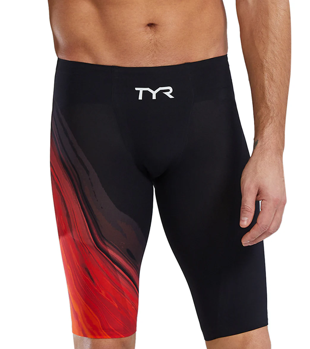 TYR Men's Venzo Volconyx High Waist Jammer Tech Suit Swimsuit - Image 8