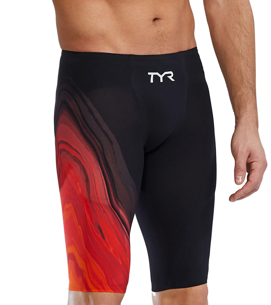 TYR Men's Venzo Volconyx High Waist Jammer Tech Suit Swimsuit - Image 9