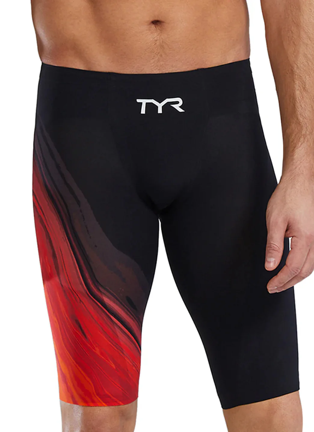 TYR Men's Venzo Volconyx High Waist Jammer Tech Suit Swimsuit - Image 13