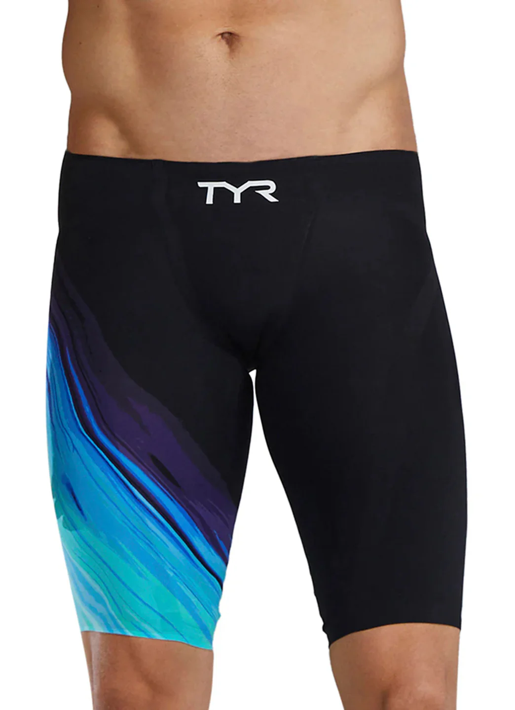 TYR Men's Venzo Volconyx High Waist Jammer Tech Suit Swimsuit - Image 7