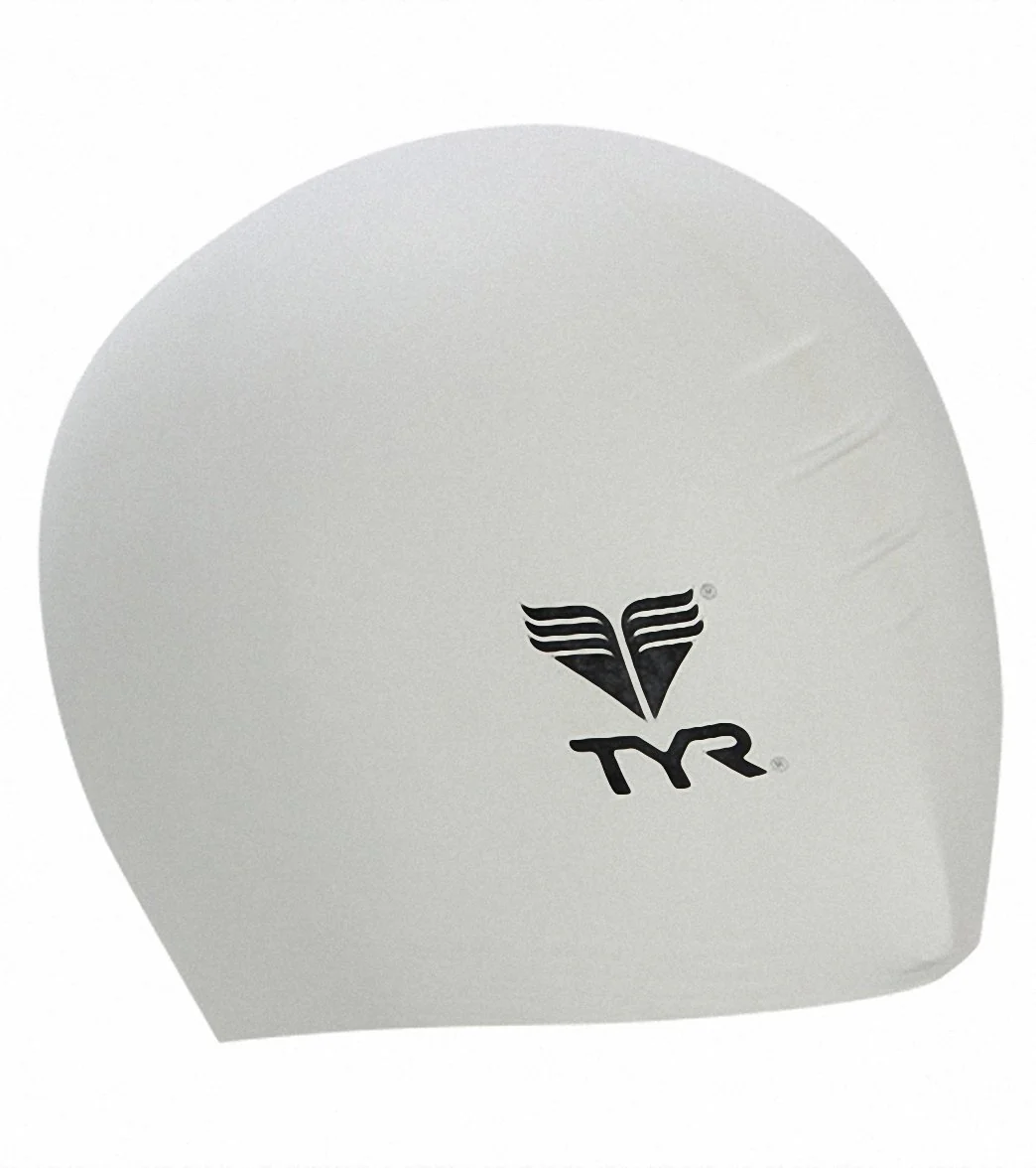 TYR Solid Latex Junior Swim Cap - Image 5