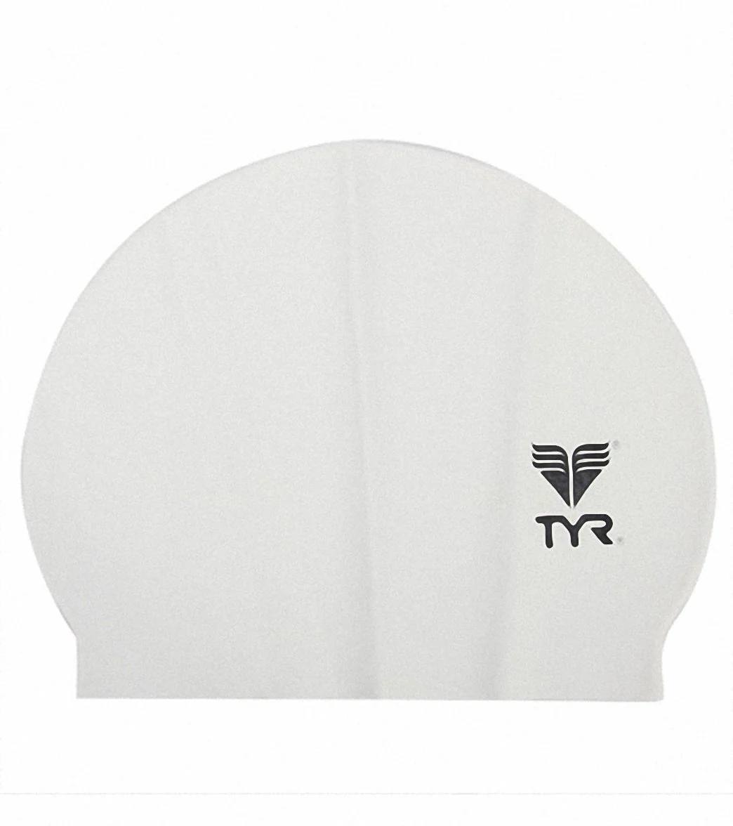 TYR Solid Latex Junior Swim Cap - Image 8