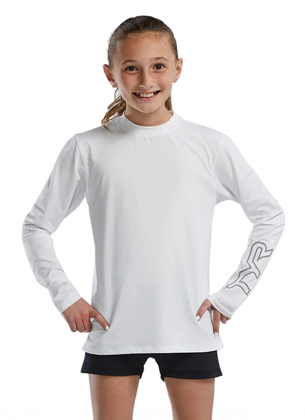 TYR Unisex SunDefense Long Sleeve Rash Guard (Little Kid, Big Kid) - Image 12