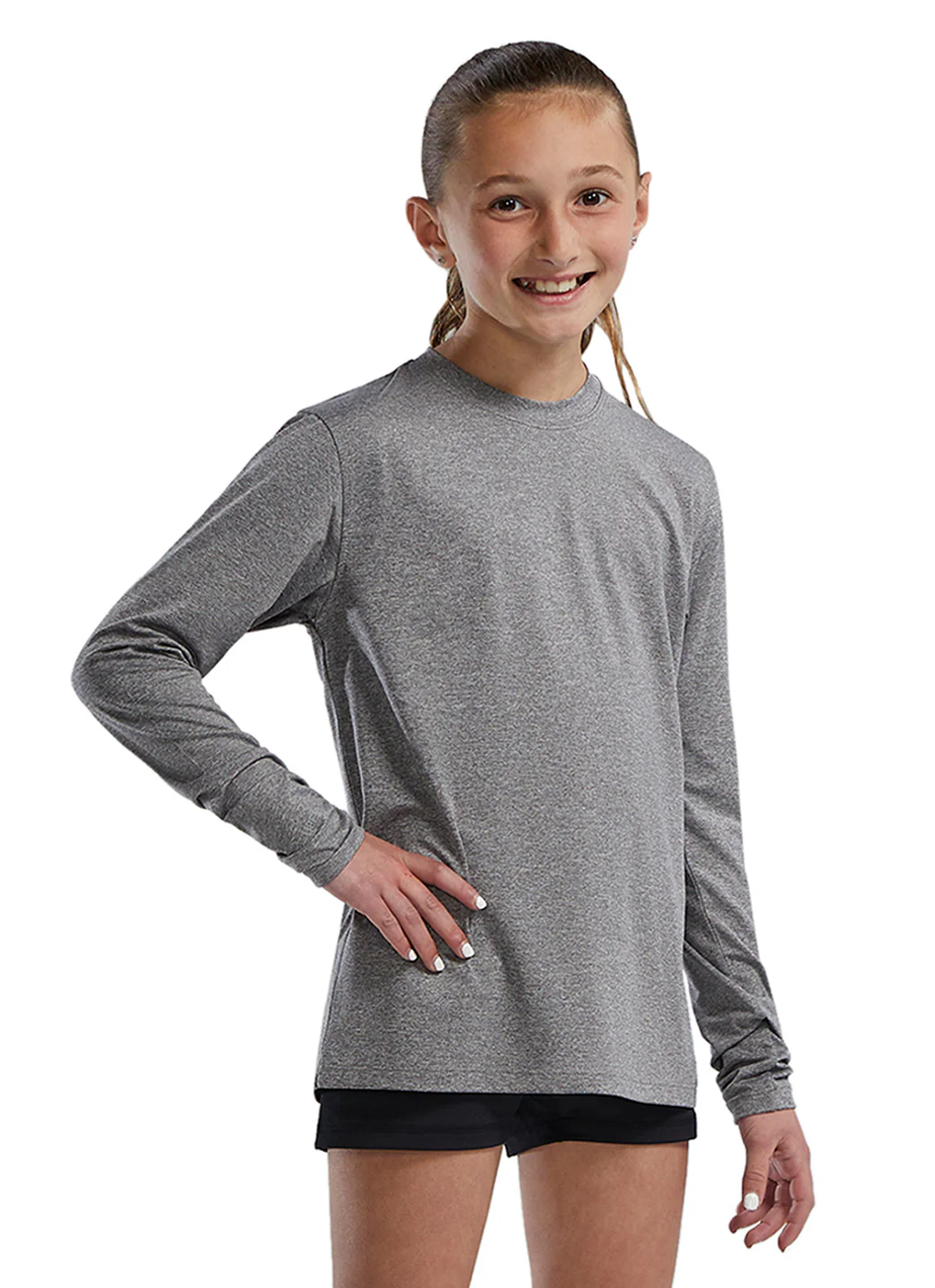 TYR Unisex SunDefense Long Sleeve Rash Guard (Little Kid, Big Kid) - Image 2