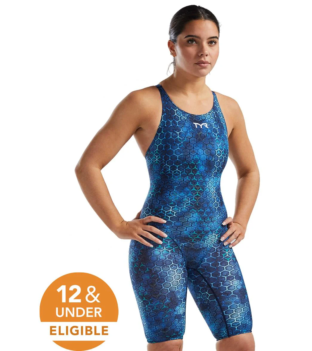 TYR Women's Akurra Thresher Open Back Tech Suit Swimsuit - Image 3