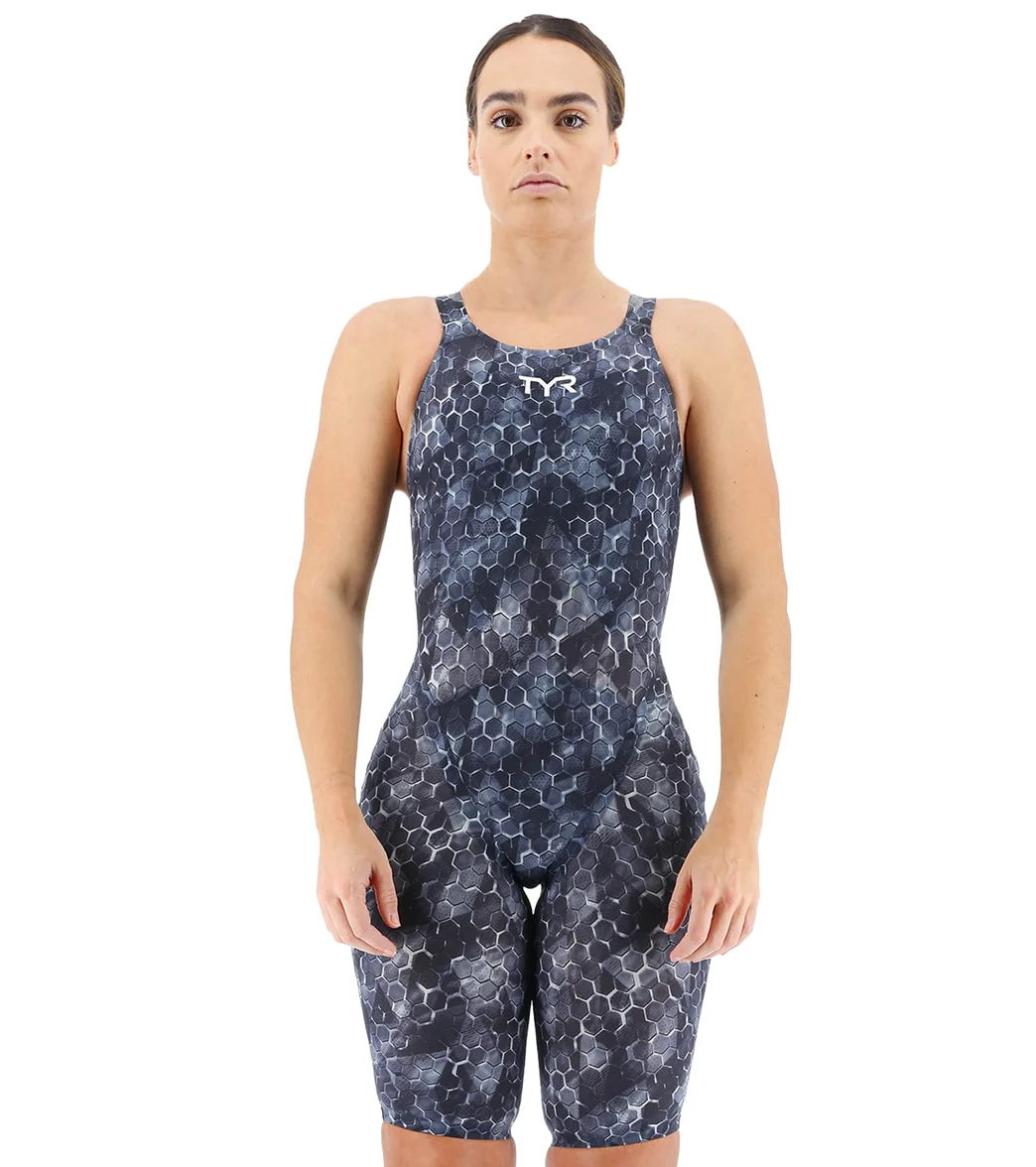 TYR Women's Avictor 2 Supernova Open Back Comfort Straps Flex Hip Tech Suit Swimsuit - Image 7