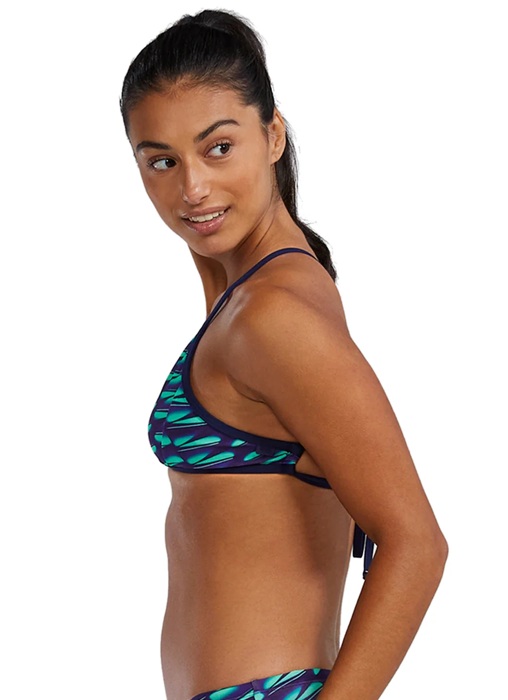 TYR Women's Dragonflyte Durafast Elite Triangle Tieback Bikini Top - Image 6