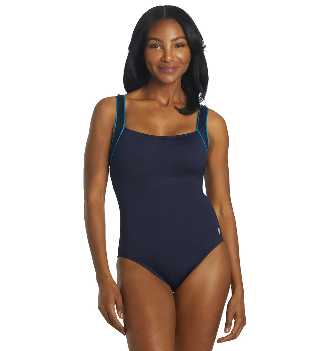 TYR Women's Hexa Square Neck Controlfit One Piece Swimsuit - Image 8