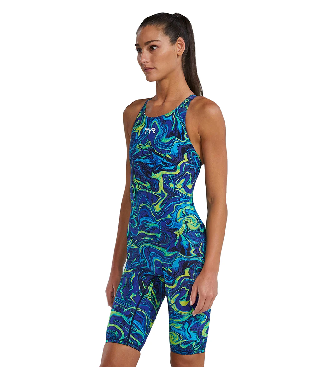 TYR Women's Hyperblitz Thresher Open Back Tech Suit Swimsuit - Image 11