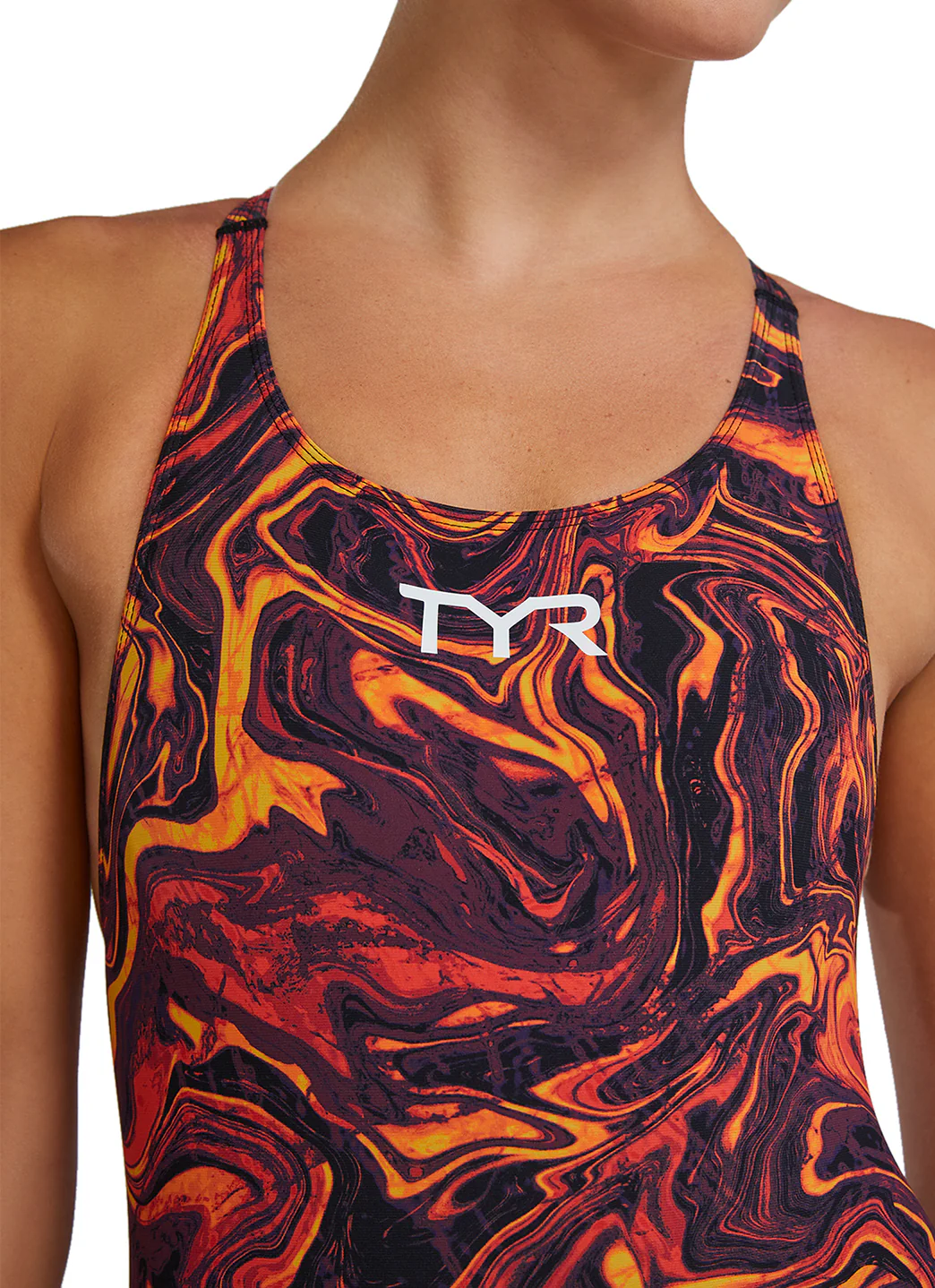 TYR Women's Hyperblitz Thresher Open Back Tech Suit Swimsuit - Image 18