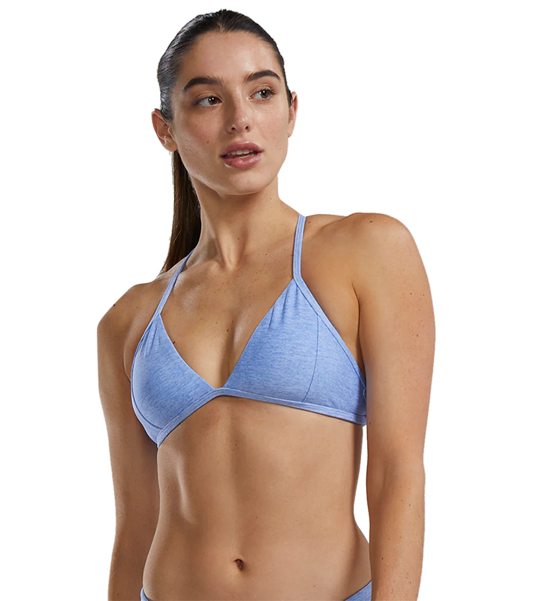TYR Women's Lapped Durafast Elite Triangle Tieback Bikini Top - Image 14