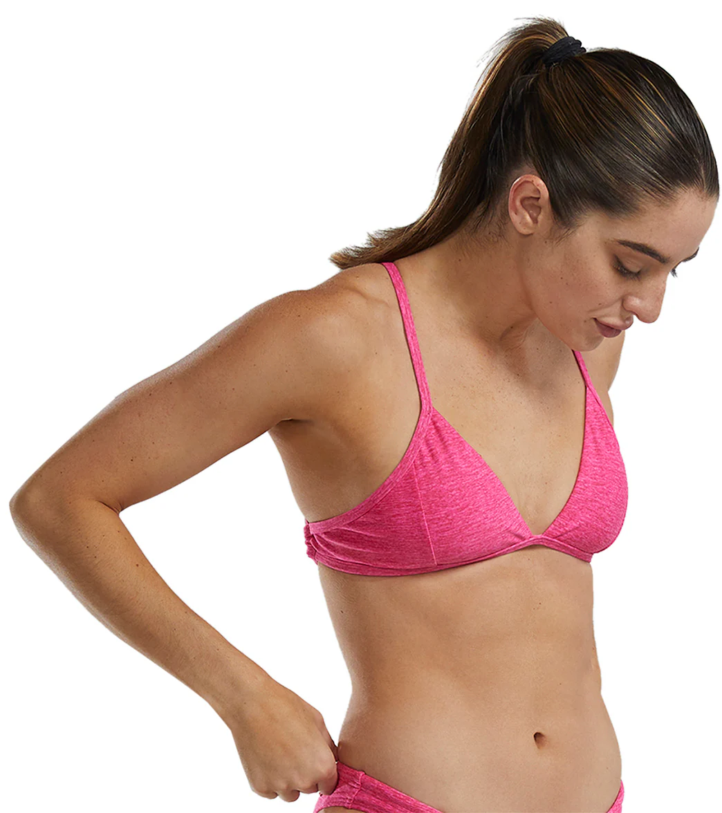 TYR Women's Lapped Durafast Elite Triangle Tieback Bikini Top - Image 16