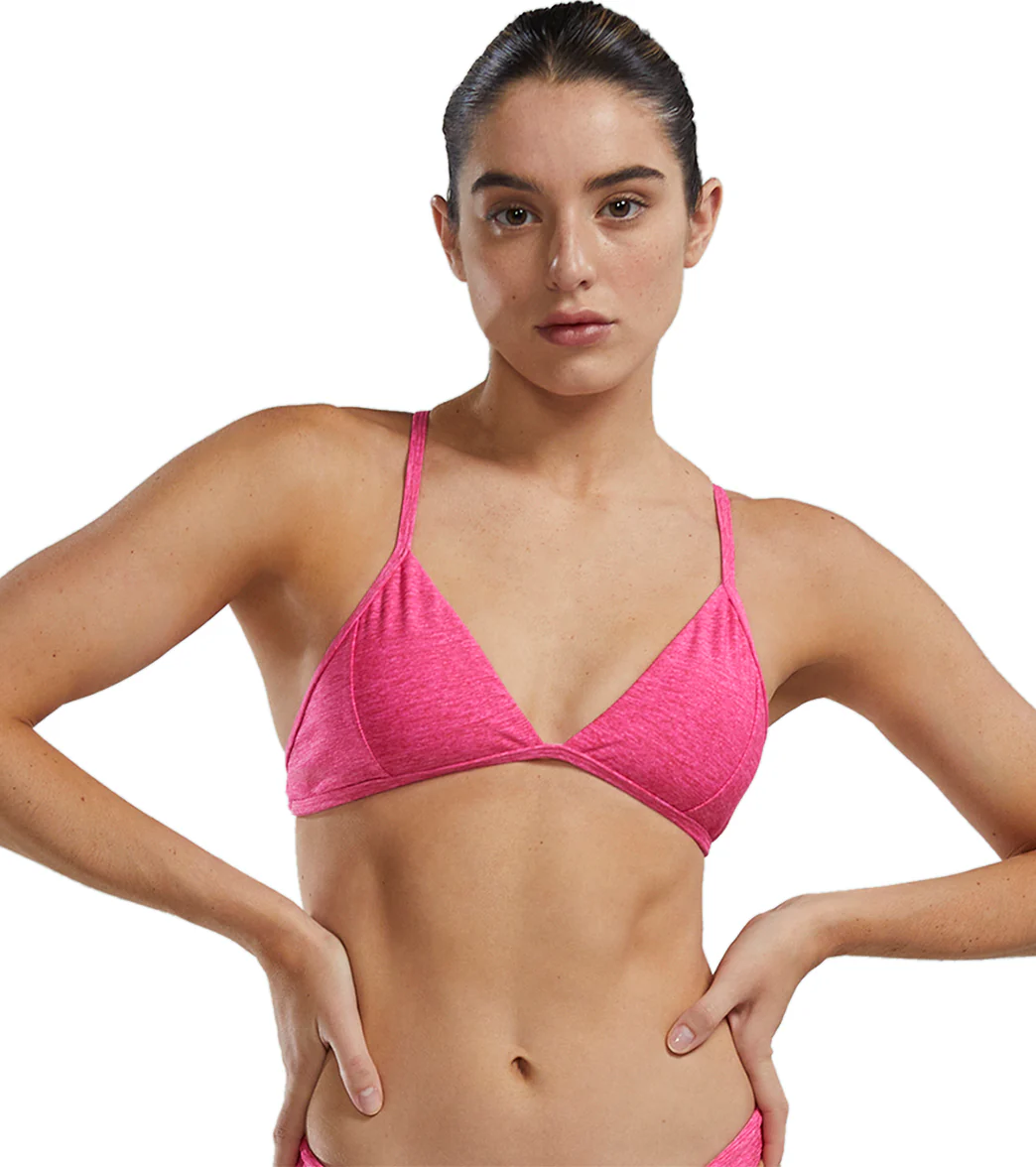TYR Women's Lapped Durafast Elite Triangle Tieback Bikini Top - Image 20