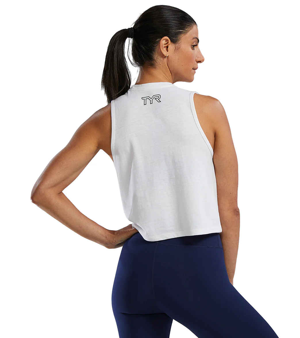 TYR Women's Lightweight Ultrasoft Crop Tank Top - Image 33