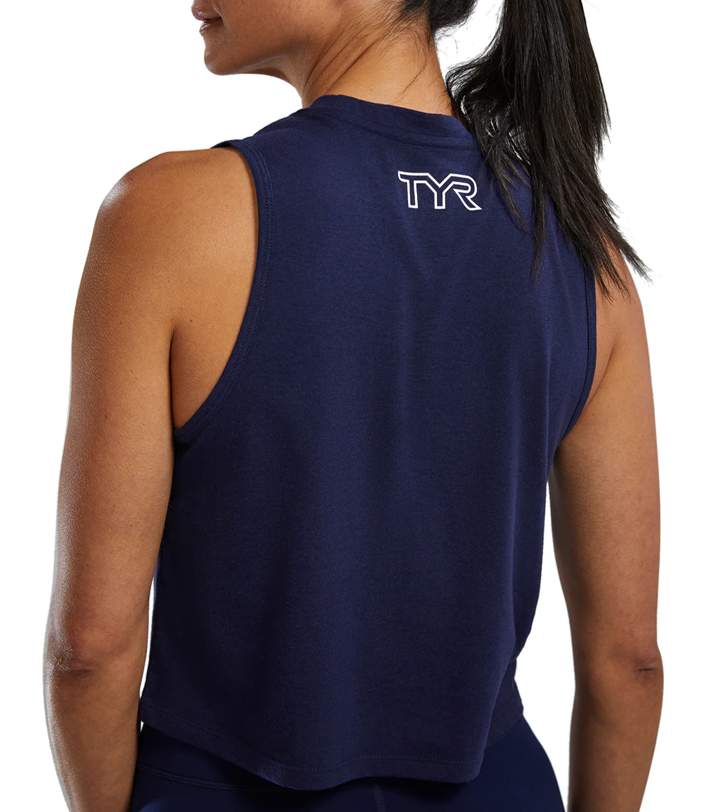TYR Women's Lightweight Ultrasoft Crop Tank Top - Image 47