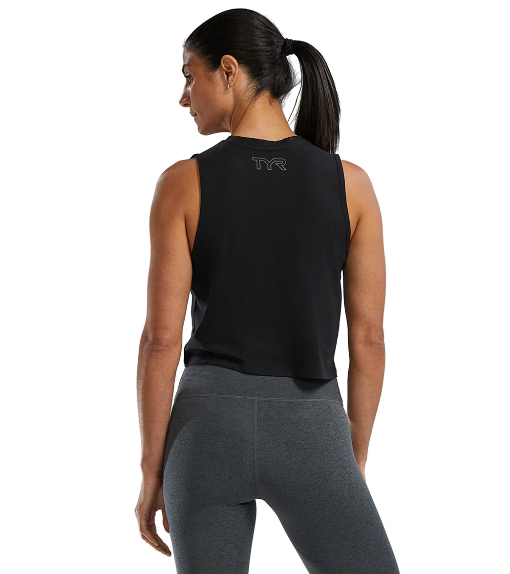 TYR Women's Lightweight Ultrasoft Crop Tank Top - Image 53