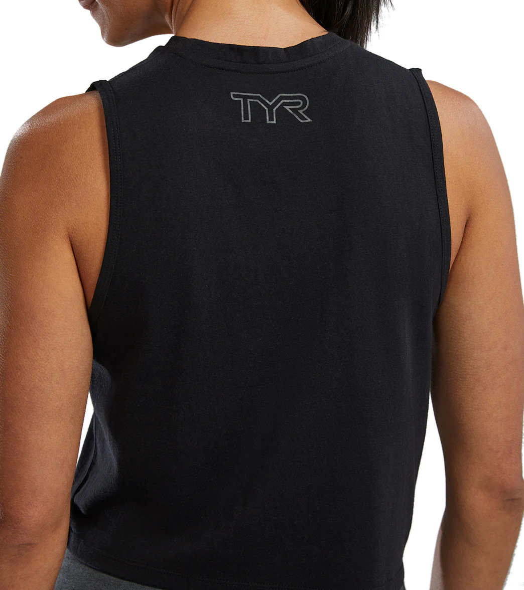 TYR Women's Lightweight Ultrasoft Crop Tank Top - Image 57