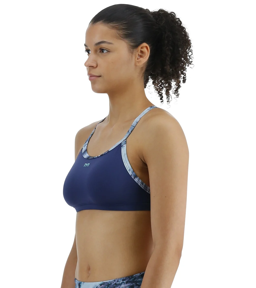 TYR Women's Solid Diamondfit Bikini Top - Image 5