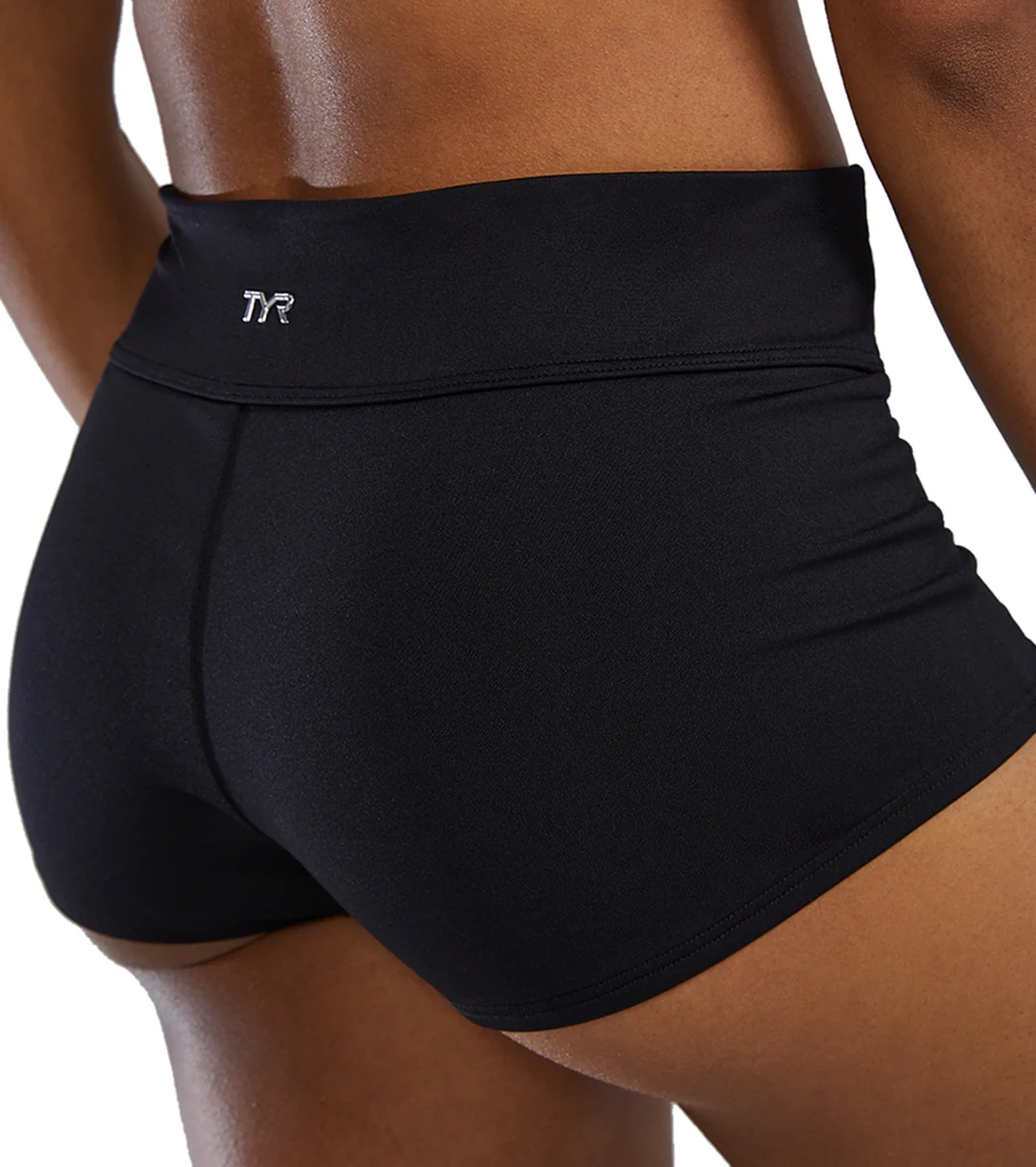 TYR Women's Solid Durafast Elite Casey Boyshort Bikini Bottom - Image 8