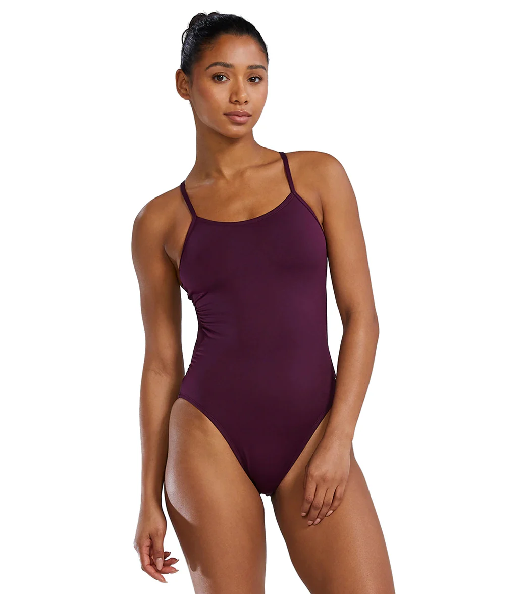 TYR Women's Solid Durafast Elite Cutoutfit One Piece Swimsuit - Image 61
