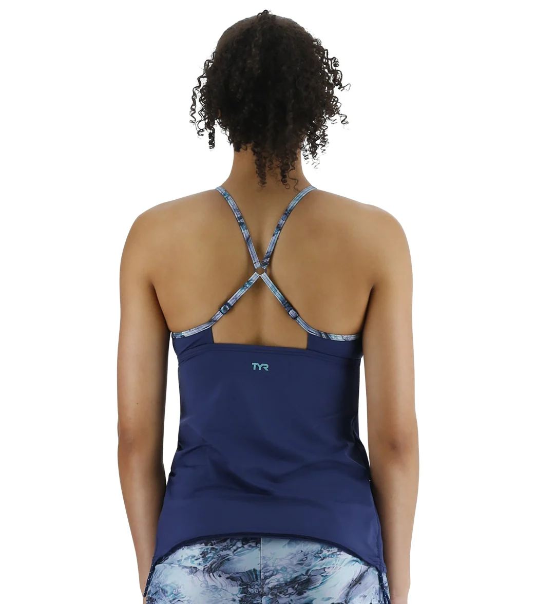 TYR Women's Solid Tessa Tankini Top - Image 4
