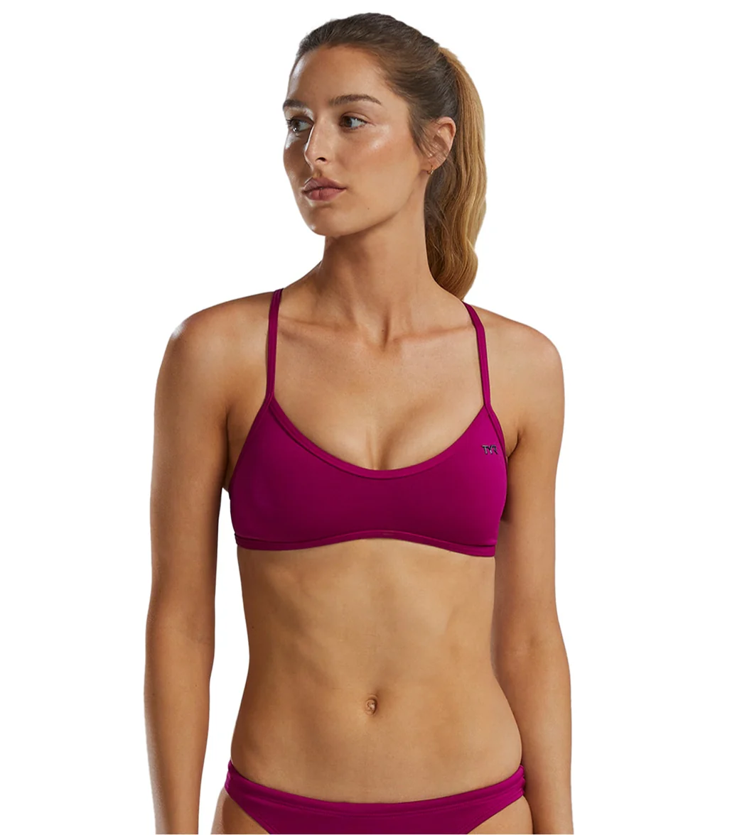 TYR Women's Solid Trinity Bikini Top - Image 34