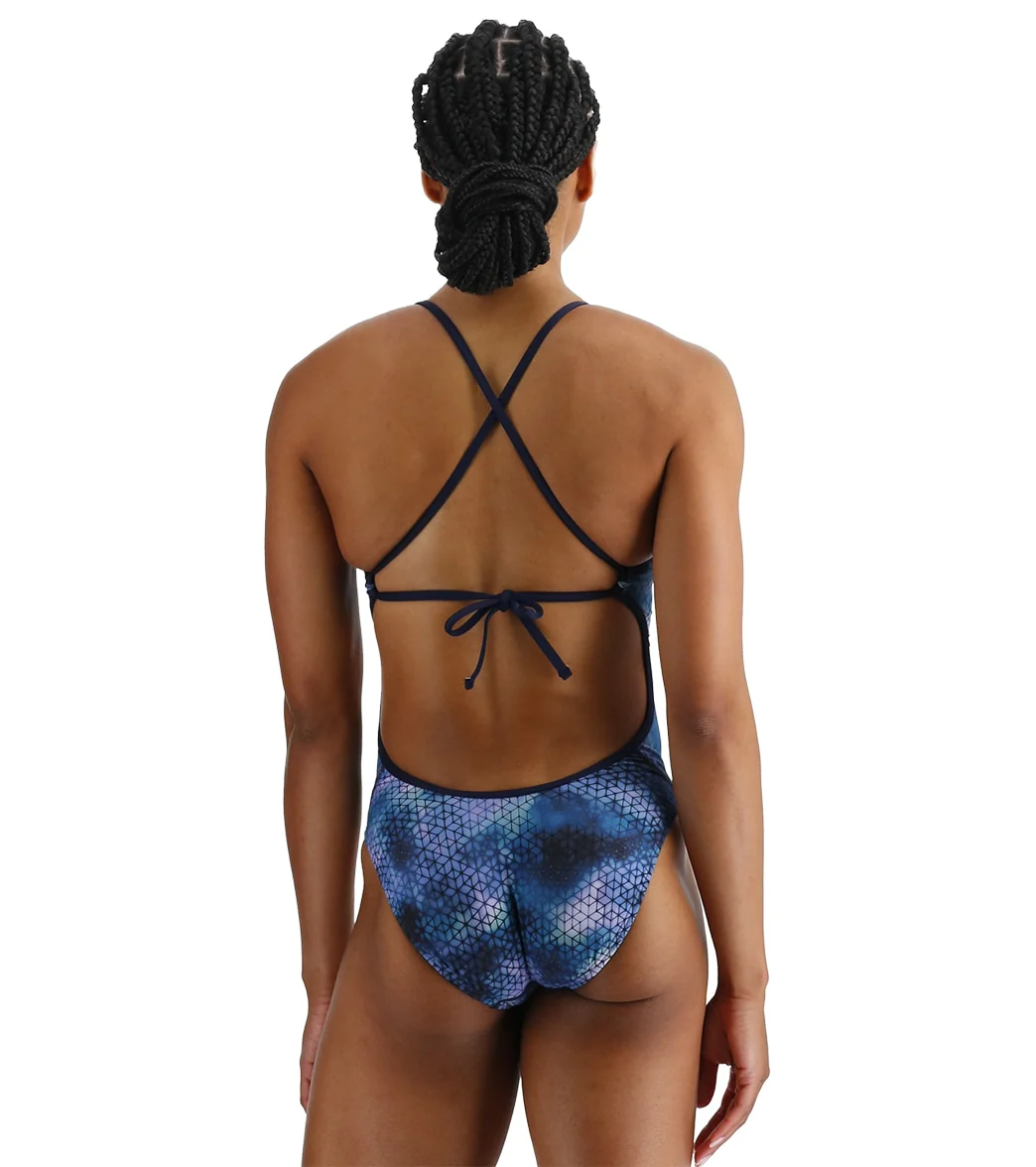 TYR Women's Starhex Crosscut Tieback One Piece Swimsuit - Image 3