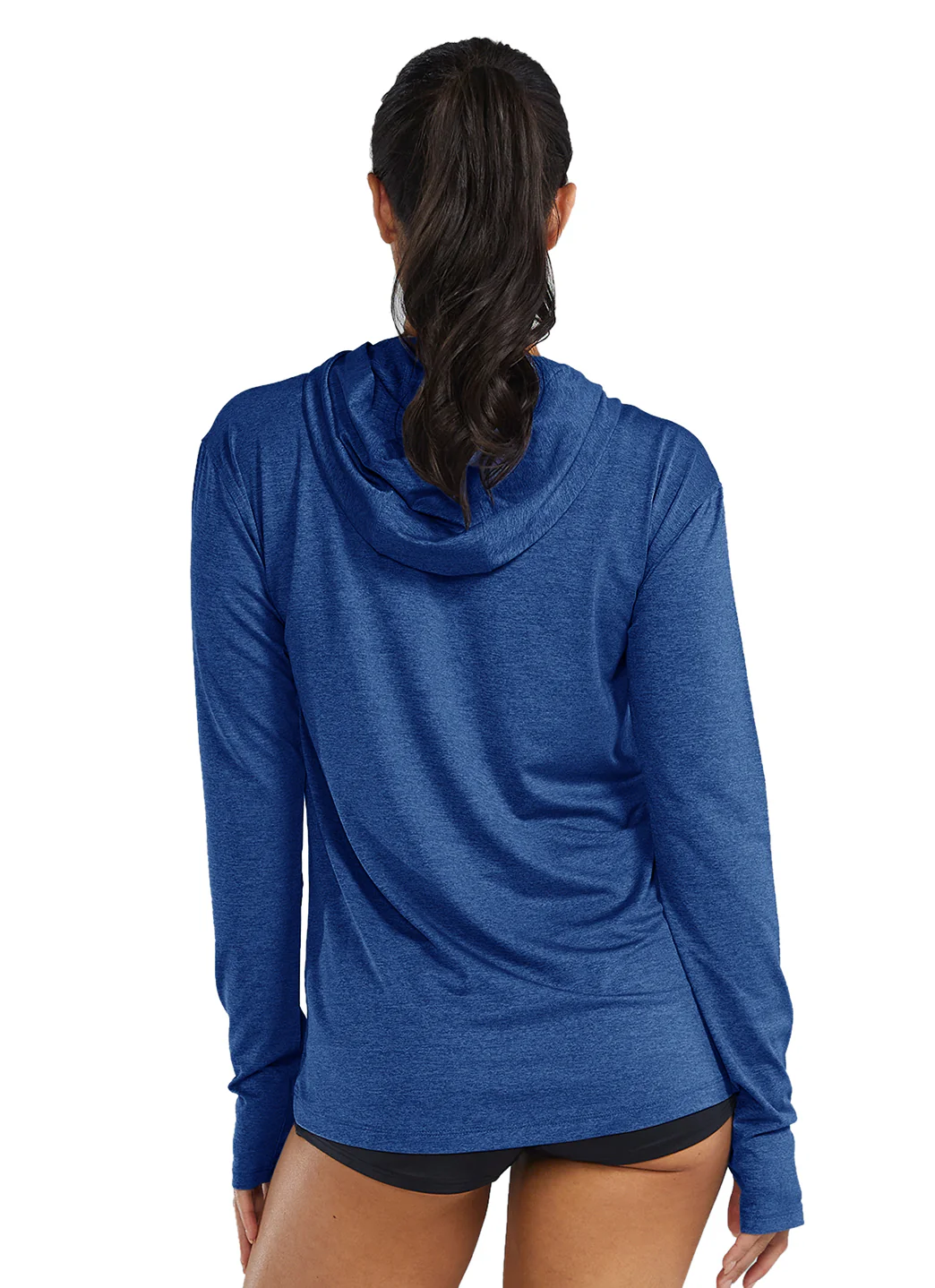 TYR Women's SunDefense Long Sleeve Hooded UPF 50+ Swim Shirt - Image 11