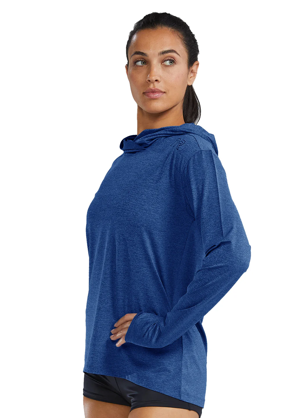 TYR Women's SunDefense Long Sleeve Hooded UPF 50+ Swim Shirt - Image 12