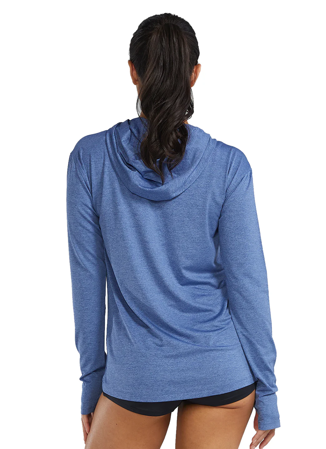 TYR Women's SunDefense Long Sleeve Hooded UPF 50+ Swim Shirt - Image 17