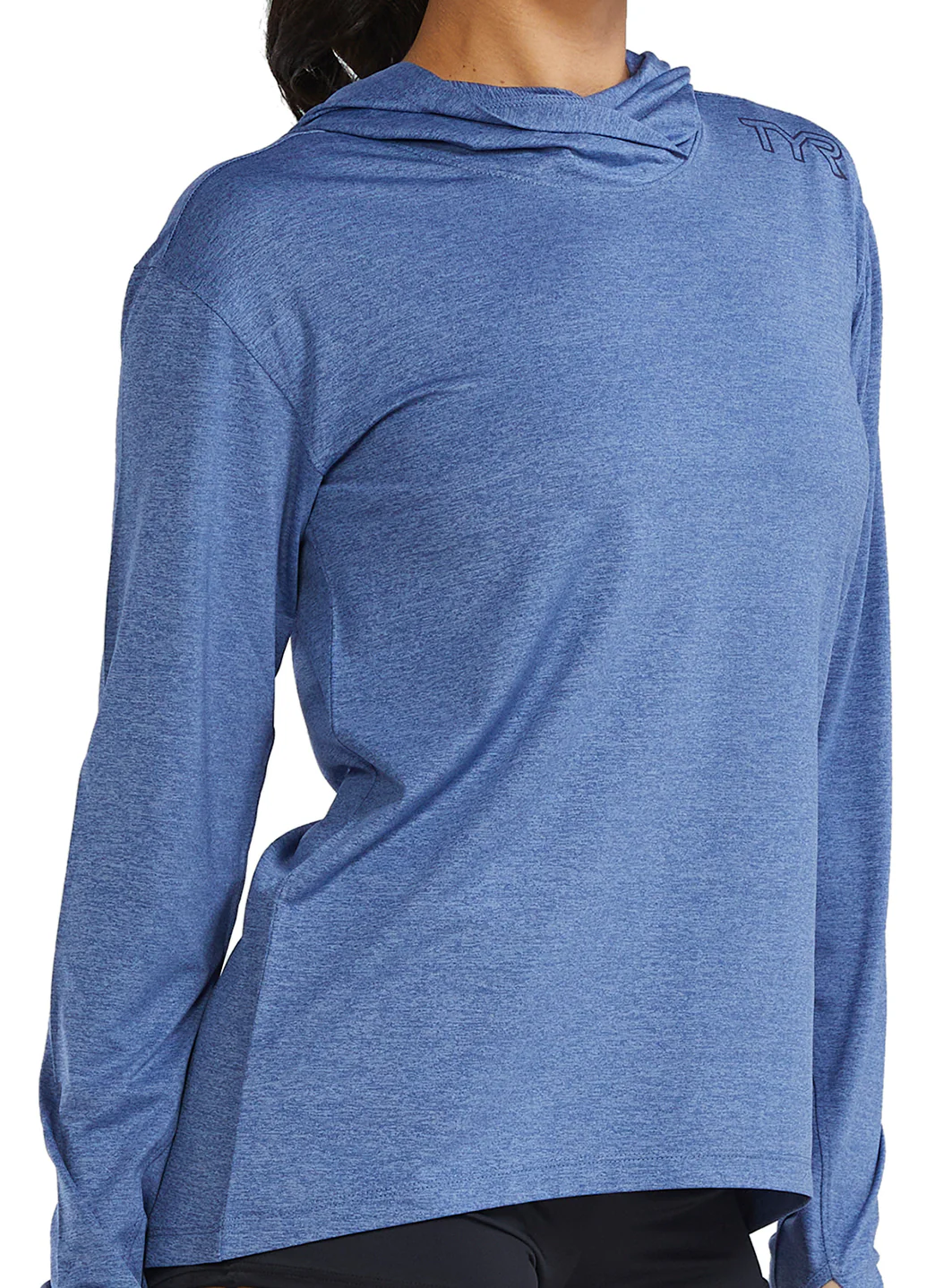 TYR Women's SunDefense Long Sleeve Hooded UPF 50+ Swim Shirt - Image 20
