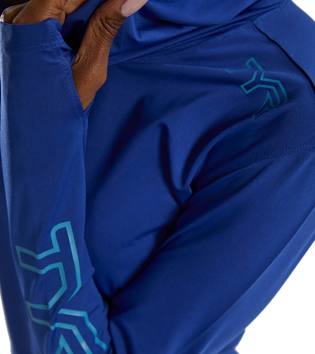 TYR Women's SunDefense Long Sleeve Hooded UPF 50+ Swim Shirt - Image 70