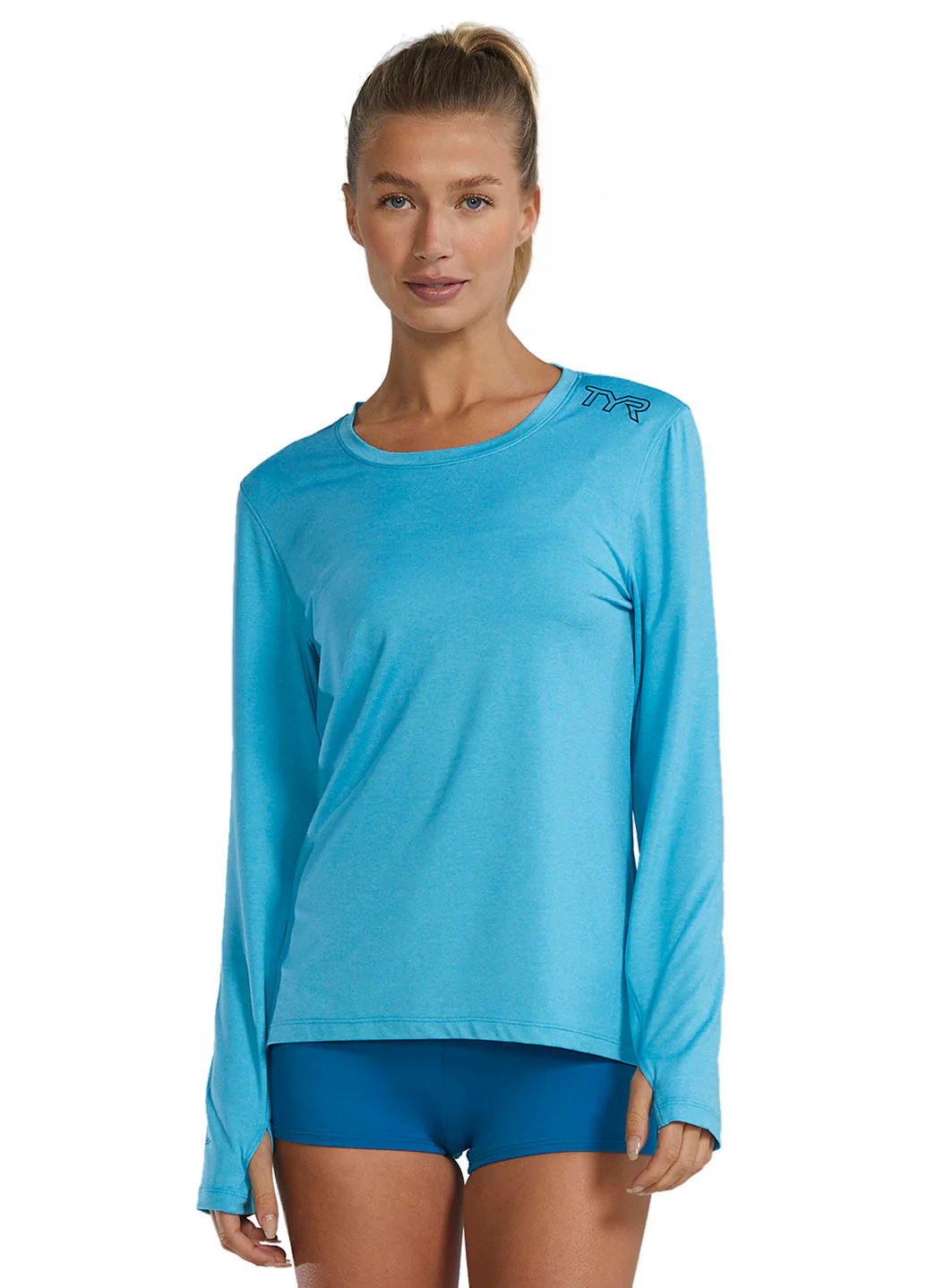 TYR Women's SunDefense Long Sleeve UPF 50+ Swim Shirt - Image 10