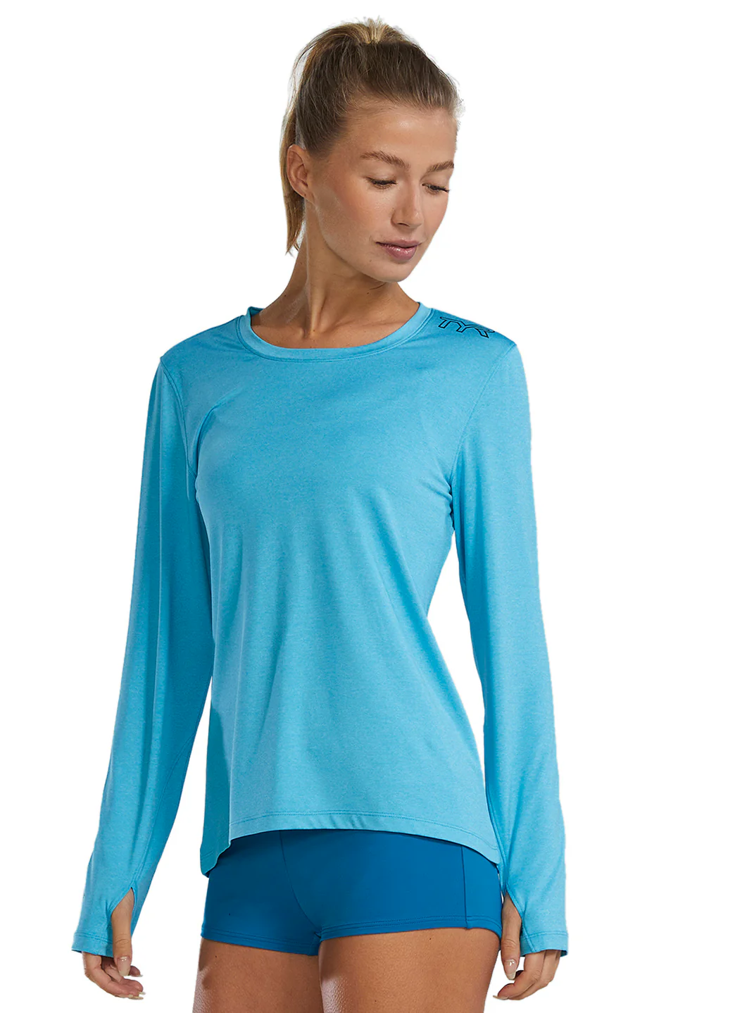 TYR Women's SunDefense Long Sleeve UPF 50+ Swim Shirt - Image 14