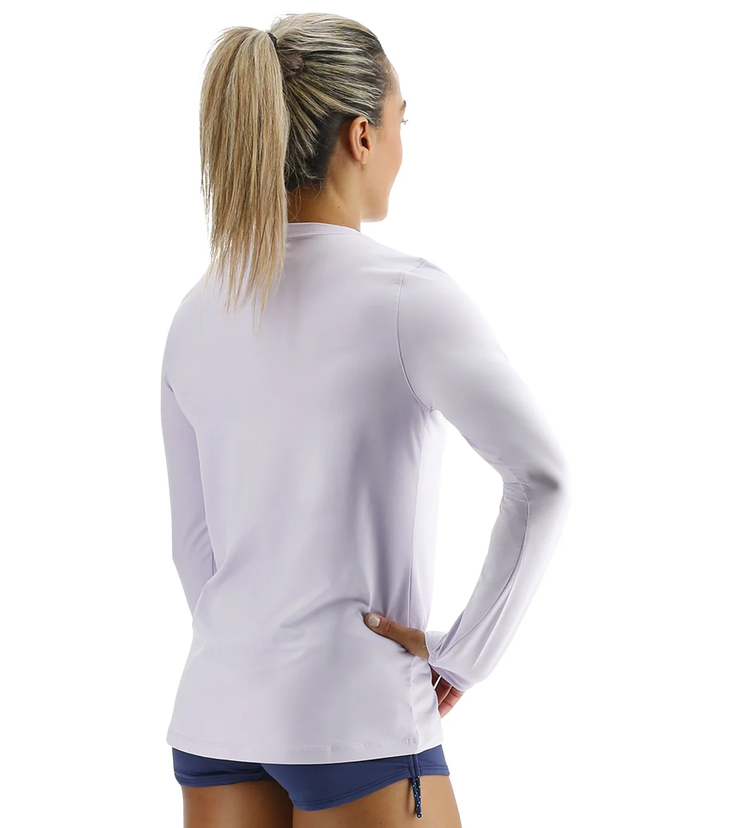 TYR Women's SunDefense Long Sleeve UPF 50+ Swim Shirt - Image 30