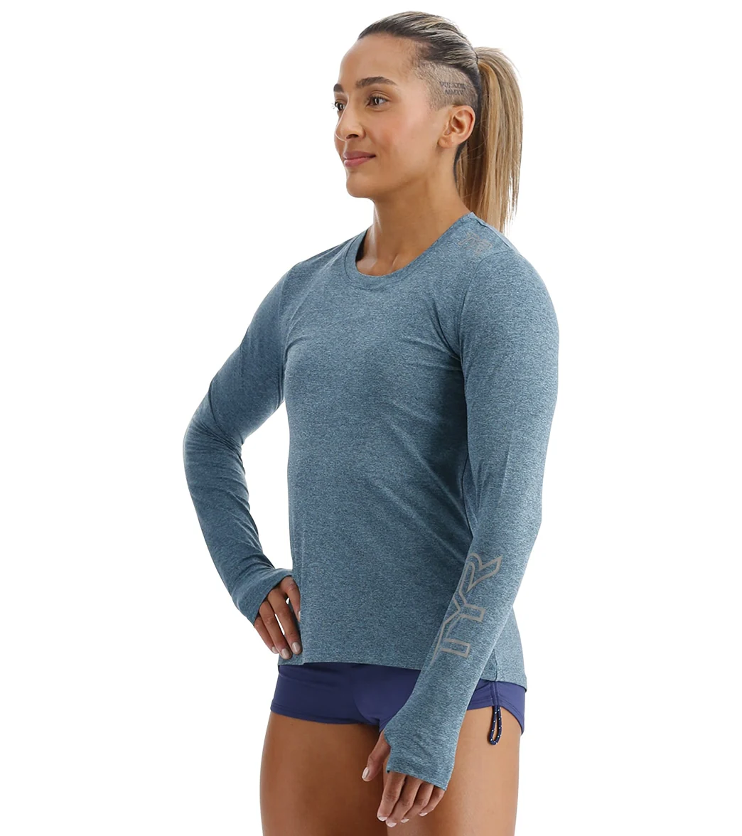 TYR Women's SunDefense Long Sleeve UPF 50+ Swim Shirt - Image 47