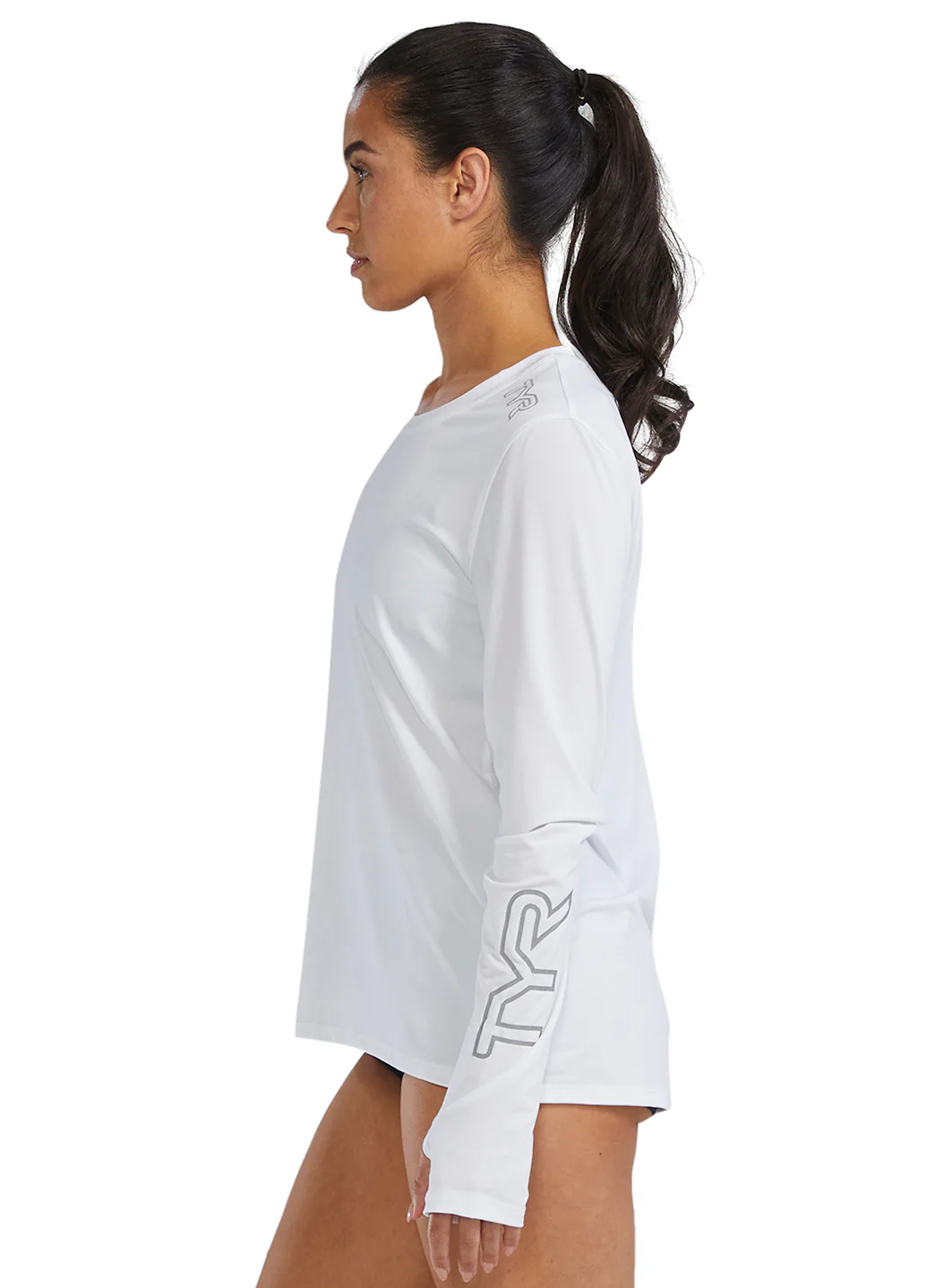 TYR Women's SunDefense Long Sleeve UPF 50+ Swim Shirt - Image 5
