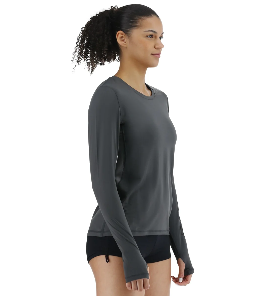 TYR Women's SunDefense Vented Long Sleeve UPF 50+ Swim Shirt - Image 12