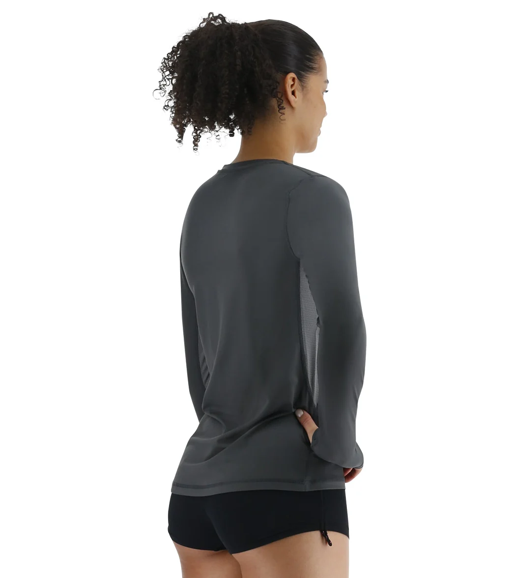 TYR Women's SunDefense Vented Long Sleeve UPF 50+ Swim Shirt - Image 14