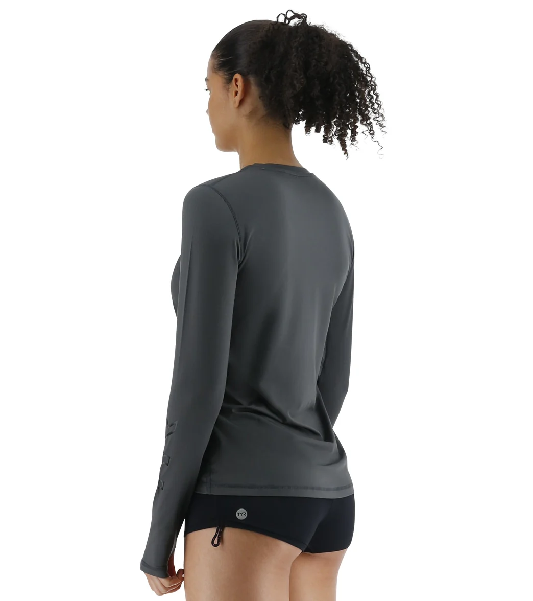 TYR Women's SunDefense Vented Long Sleeve UPF 50+ Swim Shirt - Image 16