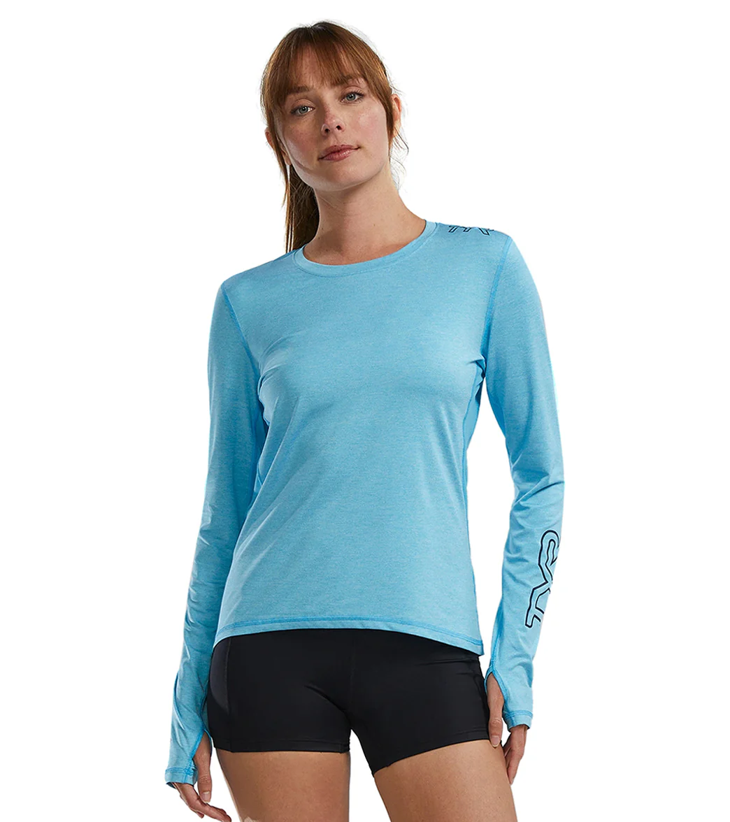 TYR Women's SunDefense Vented Long Sleeve UPF 50+ Swim Shirt - Image 18