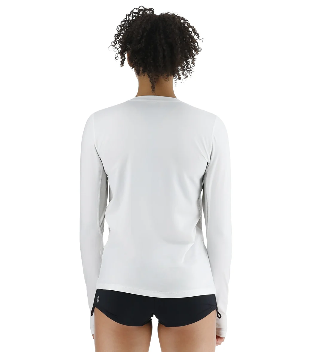 TYR Women's SunDefense Vented Long Sleeve UPF 50+ Swim Shirt - Image 4