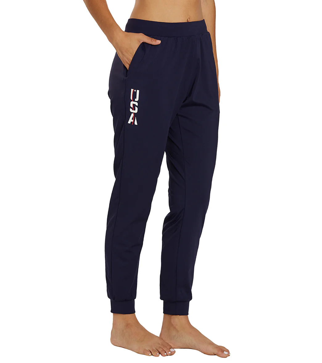 TYR Women's USA Elevation Tech Jogger Pants - Image 3