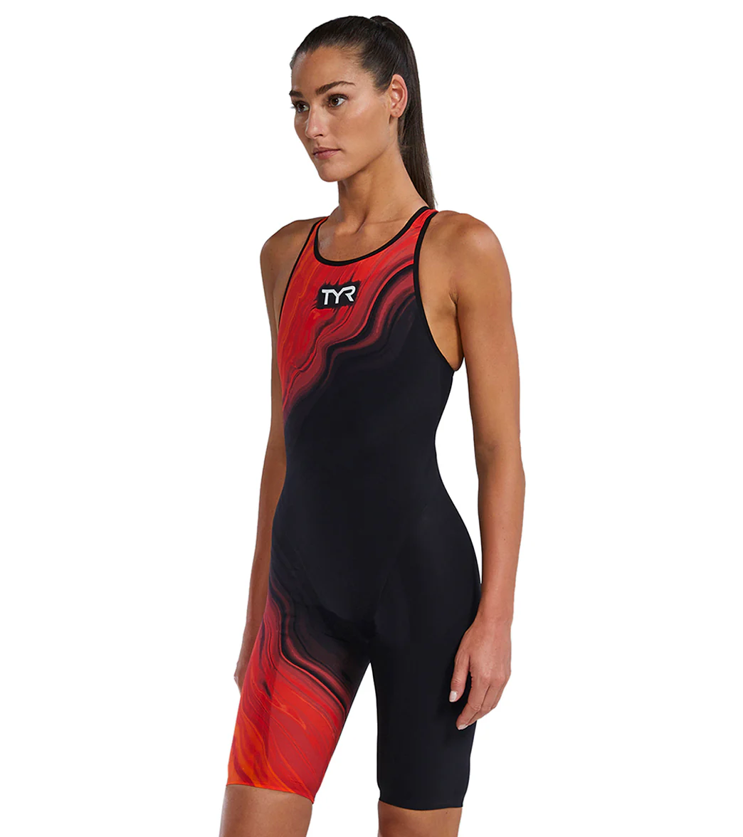 TYR Women's Venzo Volconyx Open Back Tech Suit Swimsuit - Image 24