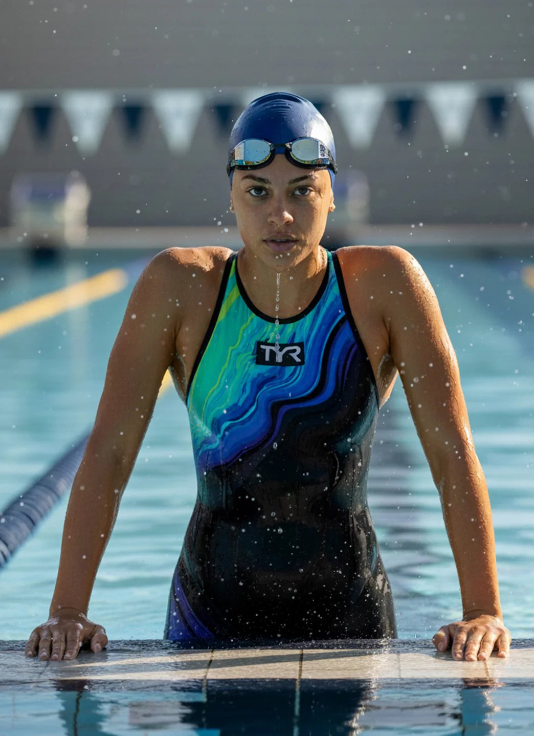 TYR Women's Venzo Volconyx Open Back Tech Suit Swimsuit - Image 21