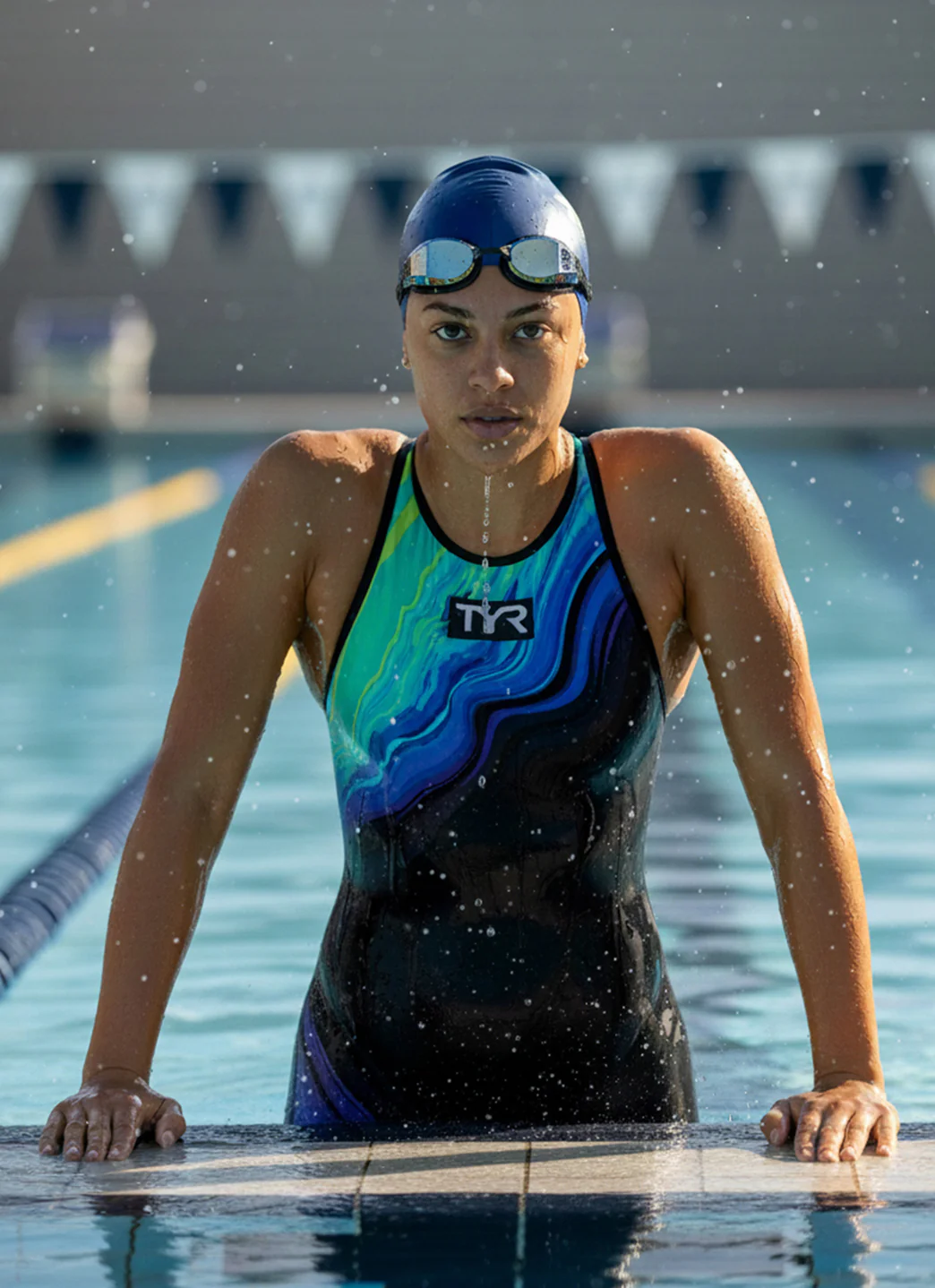 TYR Women's Venzo Volconyx Open Back Tech Suit Swimsuit - Image 28