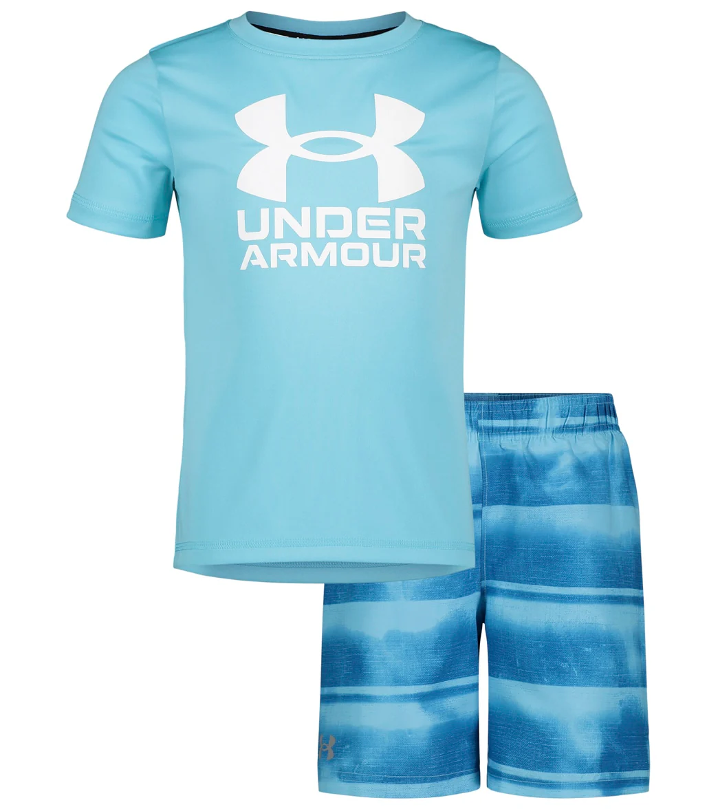 Under Armour Boys' Gated Stripe Swim Set (Baby, Toddler, Little Kid) - Image 2