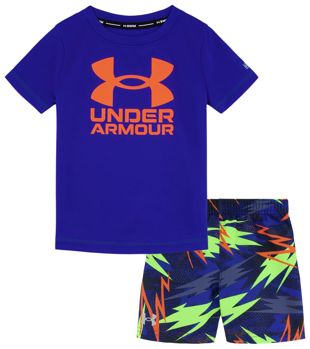 Under Armour Boys' Rowdy Bolts Swim Set (Baby, Toddler, Little Kid) - Image 4