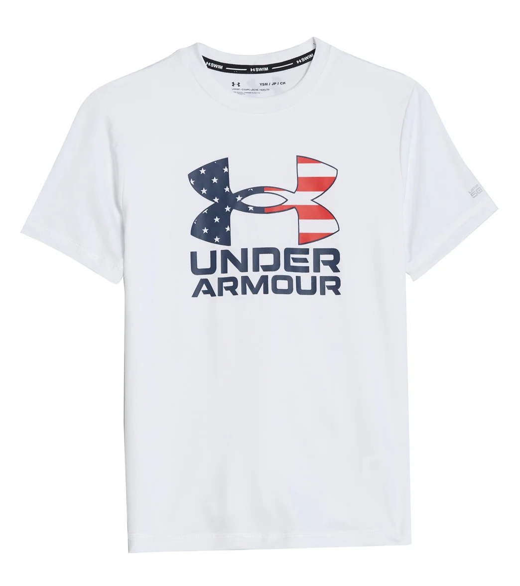 Under Armour Boys' Short Sleeve Americana Surf Shirt (Toddler, Little Kid, Big Kid) - Image 5