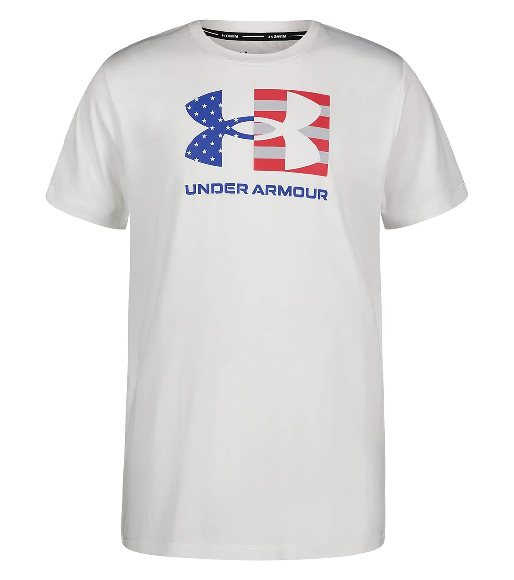 Under Armour Boys' UA Americana Short Sleeve Surf Shirt (Big Kid) - Image 3
